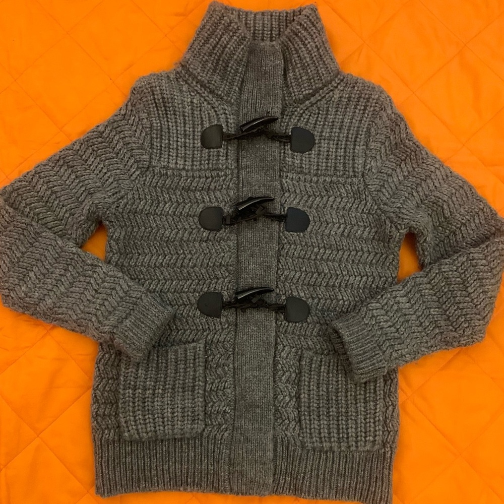 Gray Women's Toggle Knit Jacket